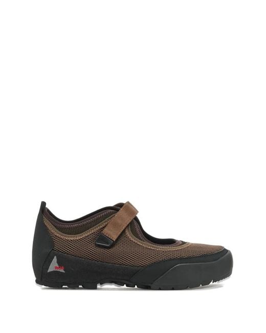 Roa Brown Loie Touch-Strap Sneakers for men