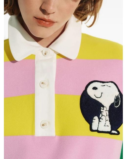 Essentiel Antwerp Multicolor Polo Rayé À Patch Peanuts