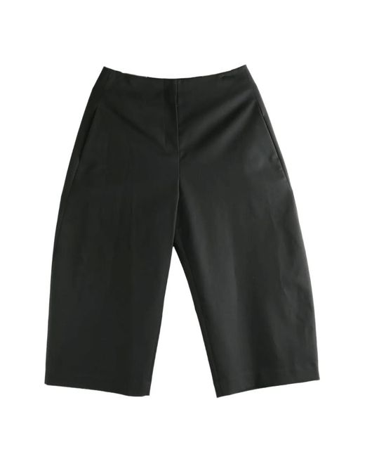 Amomento Gray Cropped Wide-Leg Trousers