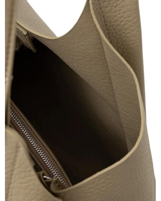 Gianni Chiarini Natural Large Dua Grained Shoulder Bag