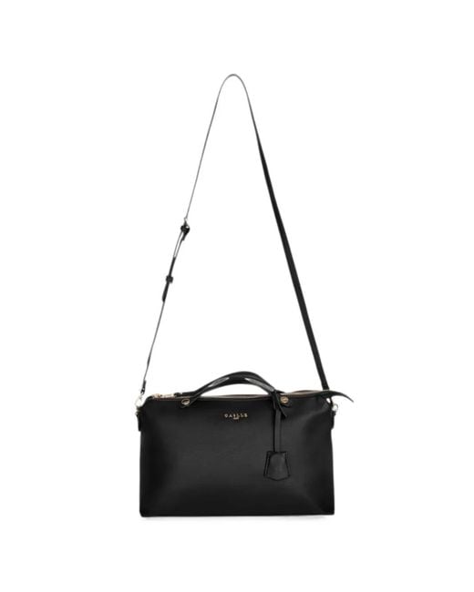 Gaelle Paris White Duffle Essential Logo-Plaque Tote Bag