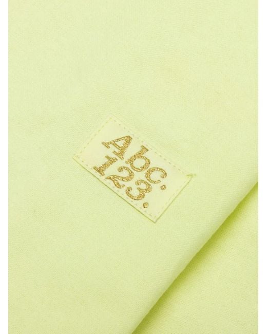 Advisory Board Crystals Yellow Embroidered Pocket Shirt for men