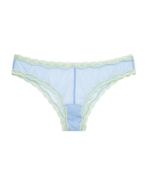 Fleur du Mal レーストリム ショーツ Blue