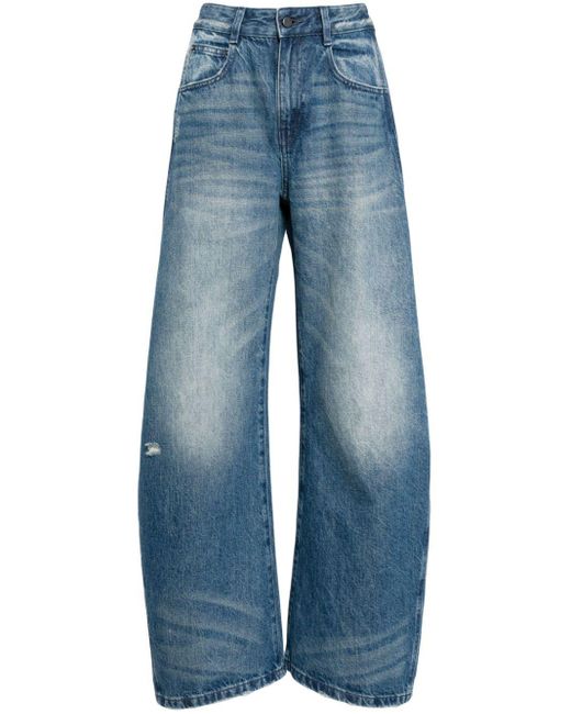 JNBY Blue Tapered Cotton Jeans