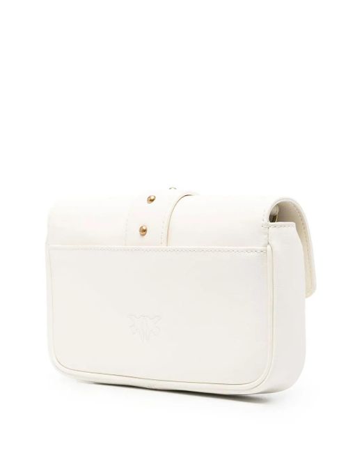 Pinko White Leather Bag