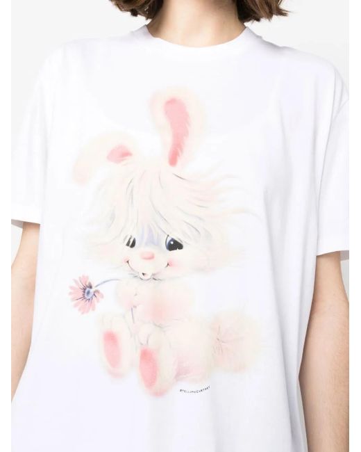 Stella McCartney White Lunar New Year Short-Sleeved T-Shirt