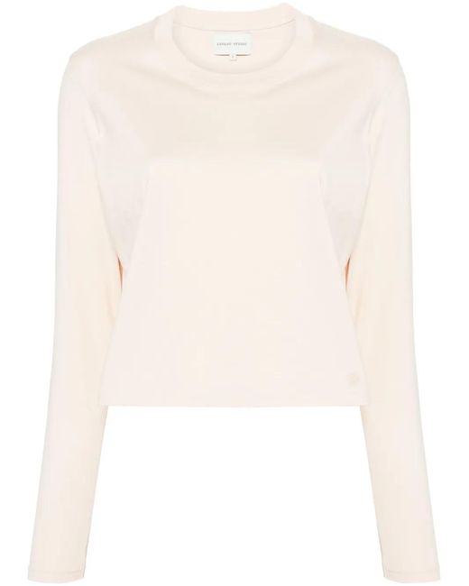 Loulou de Saison Natural Crew-Neck Cotton T-Shirt