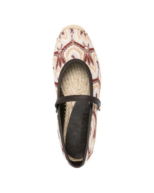 Missoni White Patterned Strappy Espadrilles