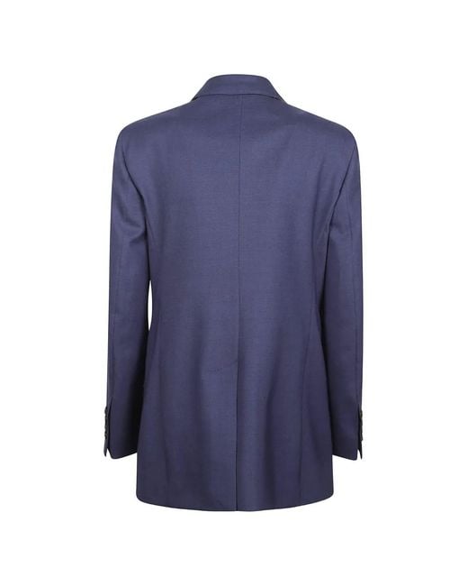 Max Mara Blue Double-Breasted Blazer