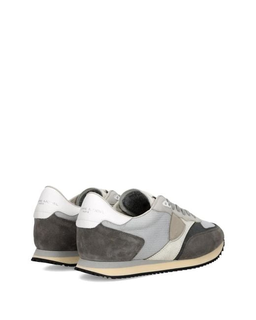 Philippe Model White Panel Low Trainers for men
