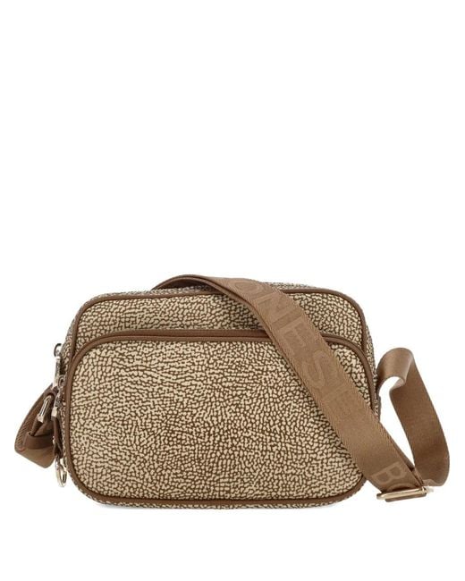 Borbonese Brown Portrait Crossbody Bag