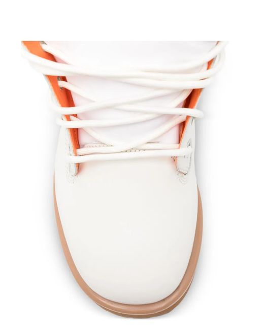 PDF White Strada Lace-Up Boots for men