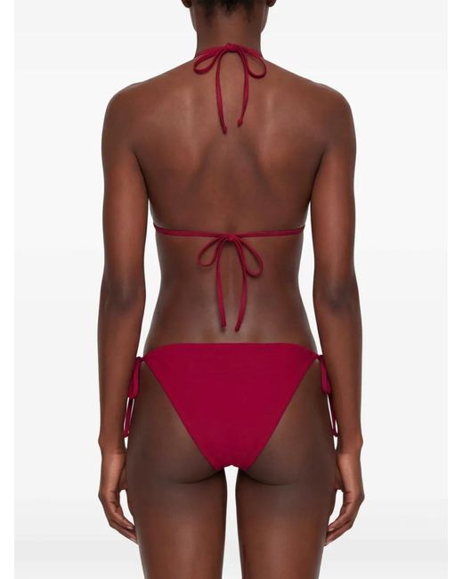 Paramidonna Red Livia Swarovsky Crystal-Embellished Bikini