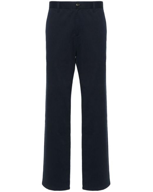 Pantalon en coton à coupe droite A.P.C. pour homme en coloris Blue