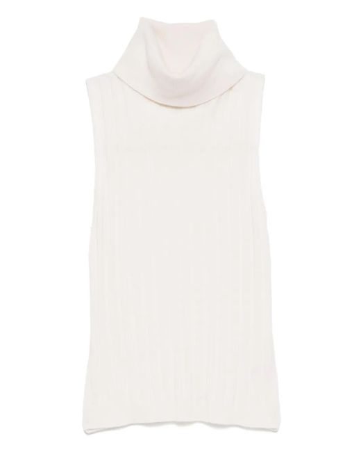 Reformation White Rowyn Tank Top