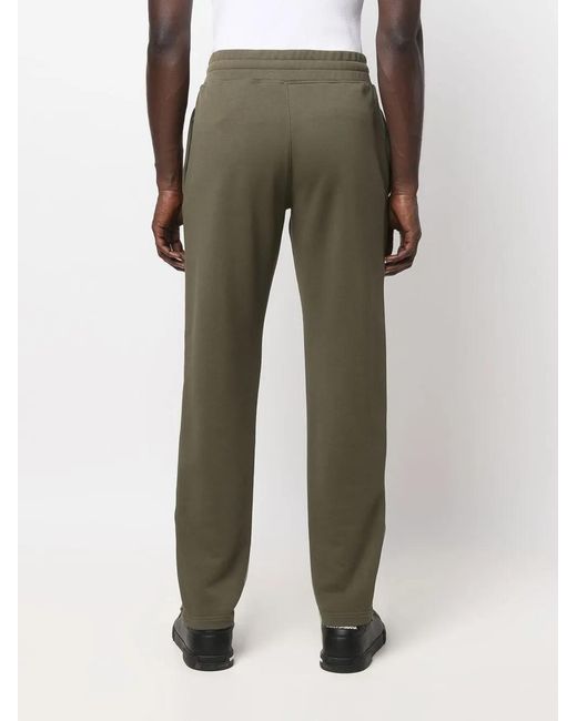Moschino Green Logo-Print Track Pants for men