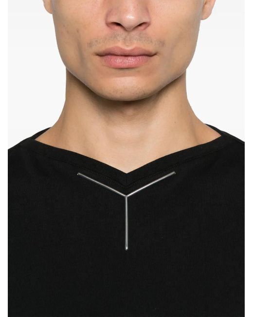 Y. Project Black T-Shirt With Application
