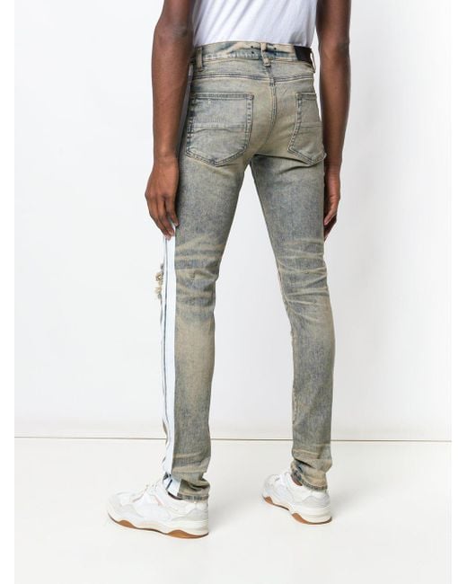 Amiri White Stripe Skinny Jeans in Blue for Men | Lyst Amiri White Stripe Skinny Jeans in Blue for Men | Lyst