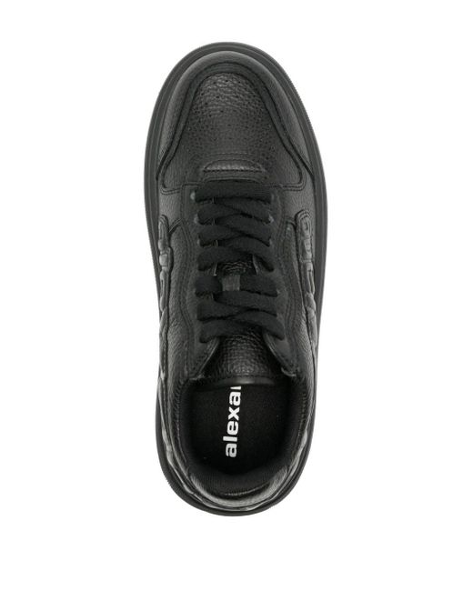 Sneakers con logo goffrato di Alexander Wang in Black