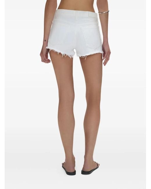 Re/done Blue The Boardwalk Lace-Up Denim Shorts