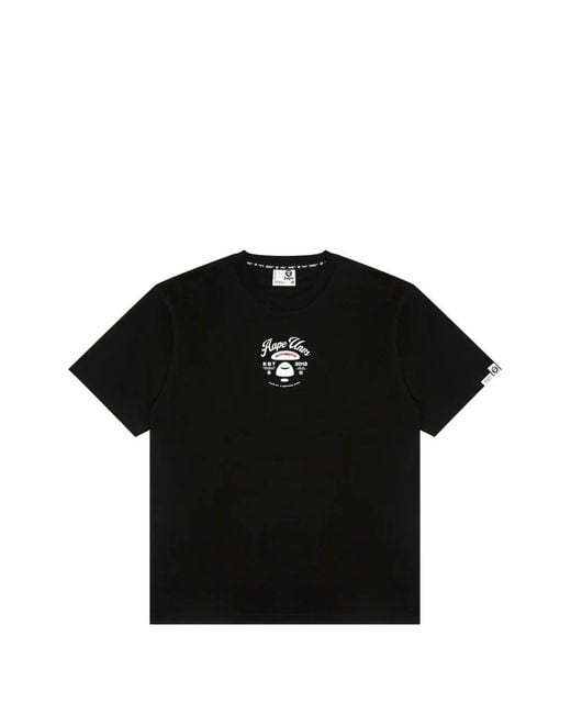 Aape By A Bathing Ape Black Heart-Graphic T-Shirt for men