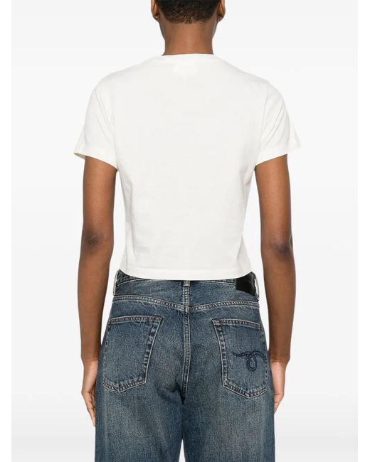 Maison Kitsuné White Dressed Fox Cotton T-Shirt