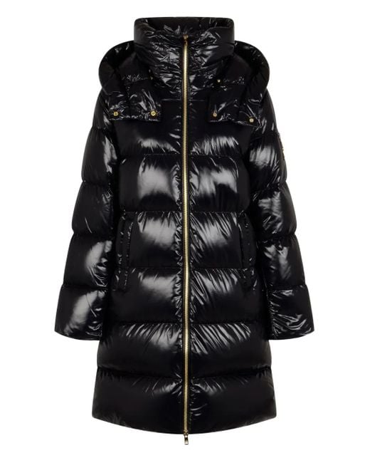 Moose Knuckles Black Hooded Padded Coat