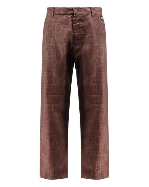 Massimo Osti Studio Brown Wool Trousers for men
