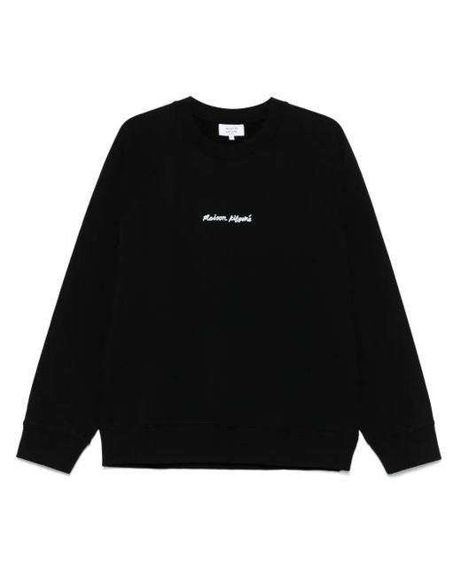 メンズ Maison Kitsuné ロゴ スウェットシャツ Black