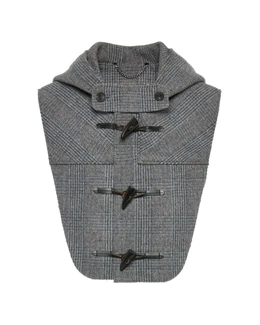 Sciarpa A Quadri di Maison Margiela in Gray da Uomo