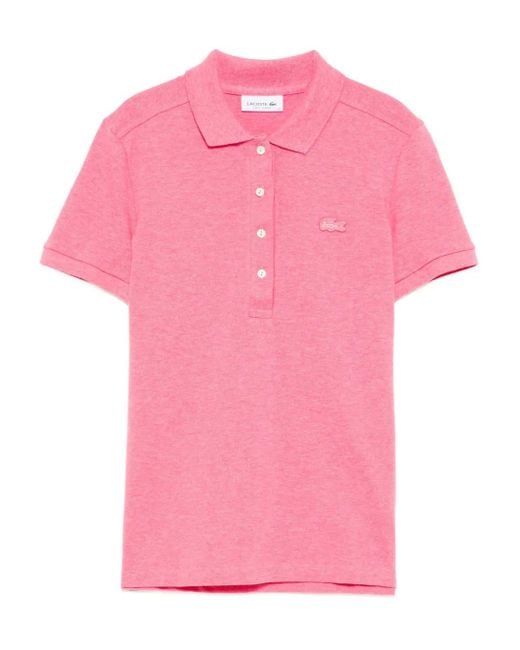 Lacoste Pink Logo Polo Shirt