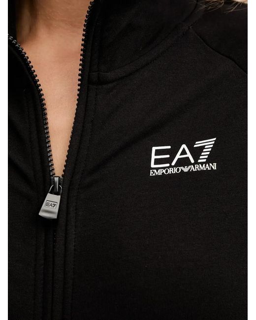 EA7 Black Survêtement À Détail De Logo