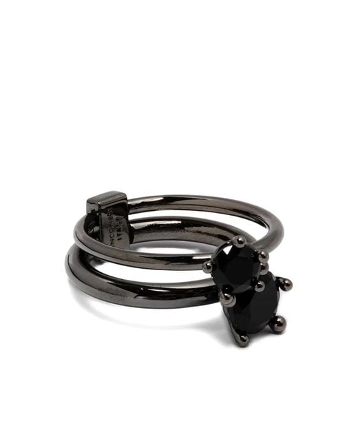 Panconesi Black Ring Im Layering-Look