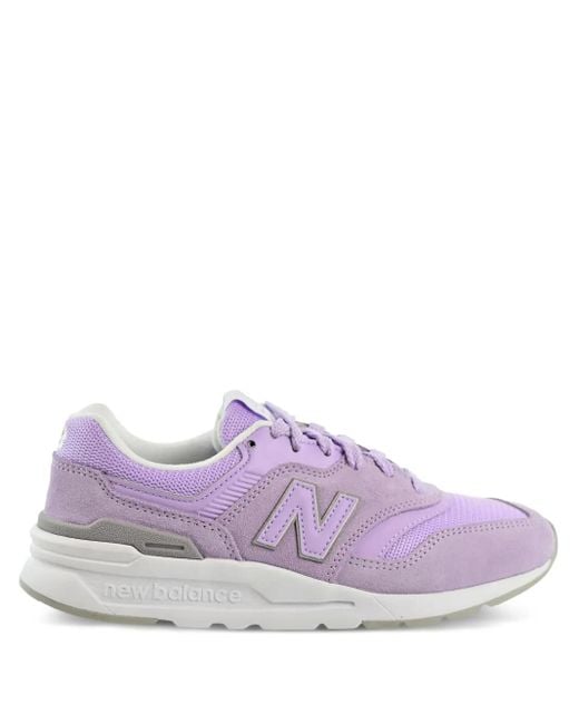 New Balance Purple 997H Suede Mesh Sneakers