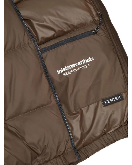 Thisisneverthat Gefütterte Jacke mit Logo-Print in Brown für Herren