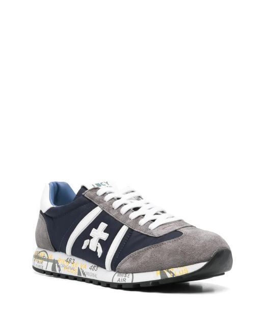 Premiata White Flat Shoes for men