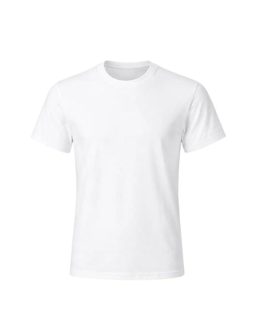 Second/Layer White Crew-Neck T-Shirt for men