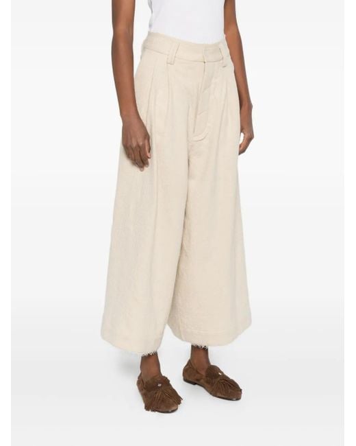 A Tentative Atelier White Virgin Wool-Blend Trousers