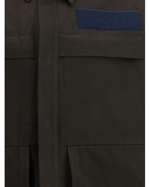 Sobrecamisa Alpha con bolsillo de parche GR10K de hombre de color Black
