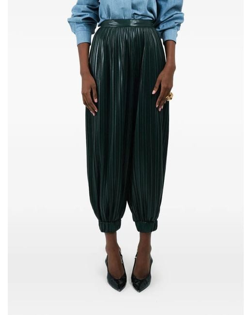 ROWEN ROSE Black Pleated Balloon Trousers