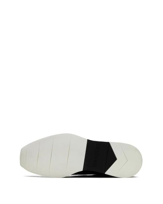 Jimmy Choo Black Jett Mixed Media Sneakers for men