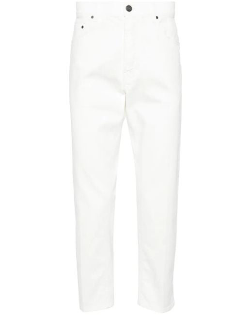 Lardini White Tapered-Leg Jeans for men