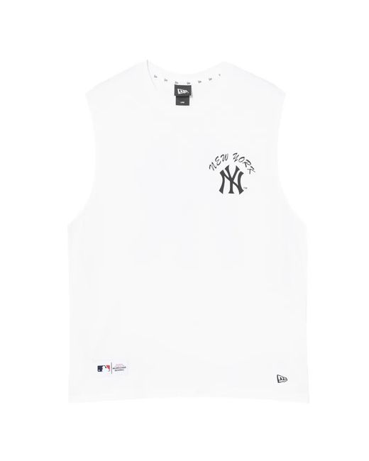 KTZ White Sleeveless Top for men
