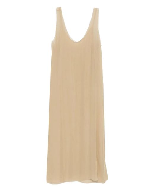 Vestido midi slip-on Totême  de color Natural
