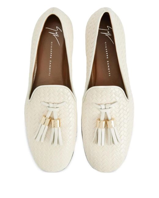 Giuseppe Zanotti Weave ローファー Natural
