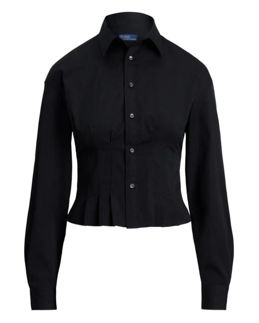 Polo Ralph Lauren Blue Plissiertes Hemd