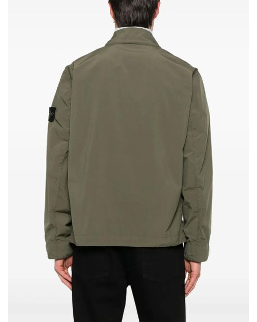 Stone Island Green Jacket With Hood for men