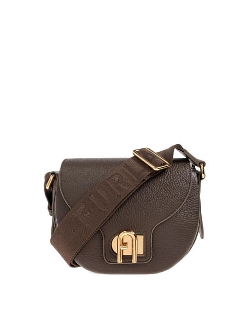 Furla Brown Lotus Mini Crossbody
