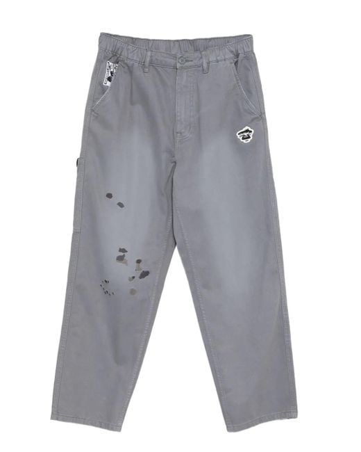 Aape By A Bathing Ape Hose Mit Logo-Patch in Gray für Herren