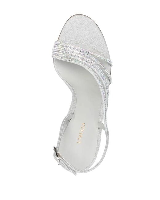 Le Silla White Scarlet Slingback Sandals